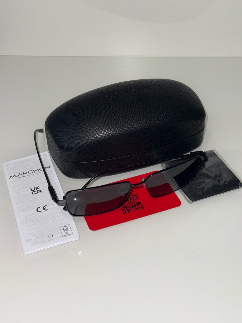 Salvatore Ferragamo Black Sunglasses